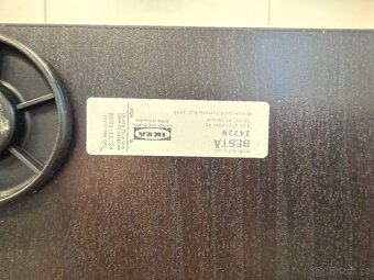 IKEA BESTÅ TV stolek / úložná skříňka – černohnědá, 180×40×3 - 5