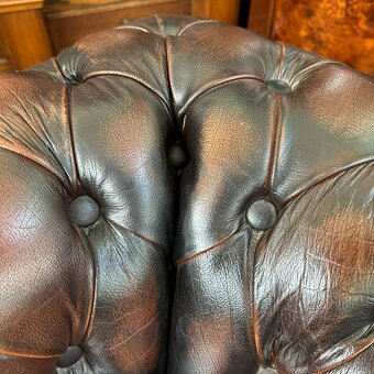 Chesterfield original Velká Británie, pravá kůže - 5