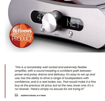 Gato audio DIA-250S černý, půl roku starý, TOP stav, záruka - 5