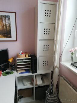 Velký bílý pracovní stůl - podsvícený - 5