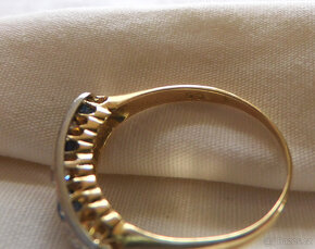 Prsten s diamanty a spinely - 5