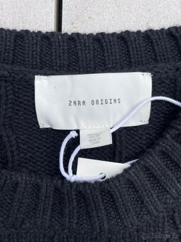 Zara Wool Knit Sweater Black (L) - 5