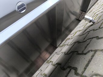 Nerezový gastro jednodřez (bazen) - dřezový stůl 100x60x85 - 5