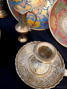 Bronzová sada mís a karaf - 5
