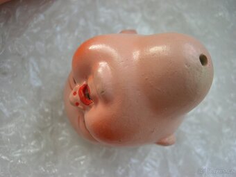 starožitná hlavička mrkací panenky, trup - 5