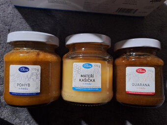krabička s medy - mateří kašička, guarana a pohyb v medu - 5