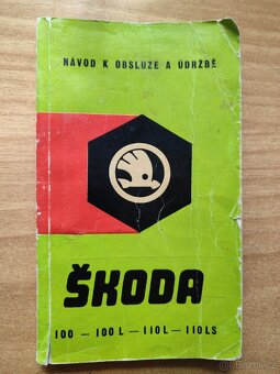 Světla Škoda 110LS , brzdové destičky a návod k obsluze - 5
