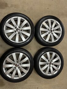 Originální zimní alu sada VW 205/50R17, Kleber 6mm - 5