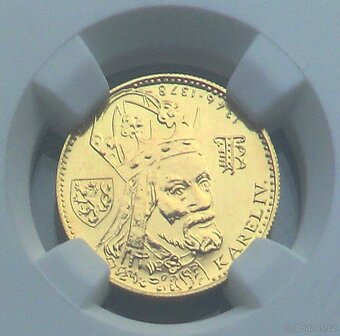 Dukát Karel IV. 1981, certifikát NGC MS 68 - 5