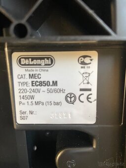 Pákový kávovar DeLonghi + mlýnek - 5