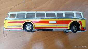 Plechová retro hračka - autobus RTO - 5