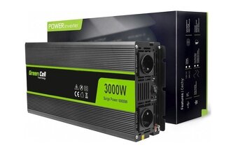 Měnič napětí Green Cell 12V - 230V, 3000W / 6000W - 5