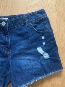 Džínové kraťasy s dírami Next 13 let - 5