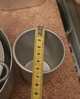 Hliníkové retro nádoby - 4 ks - viz foto - 5