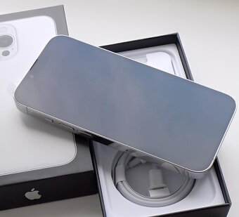 iPhone 13 Pro Max Silver BATERIE 100% TOP - 5
