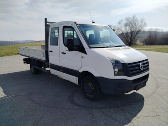 Volkswagen Crafter, 7 míst, dvojitá zadní kola, valník - 5