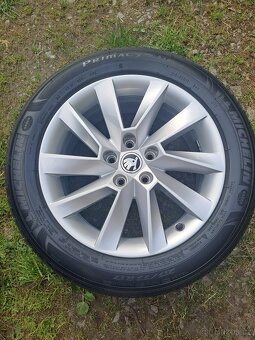 Alu kola 5x112 originál Škoda Superb III 215/55 R17 - 5