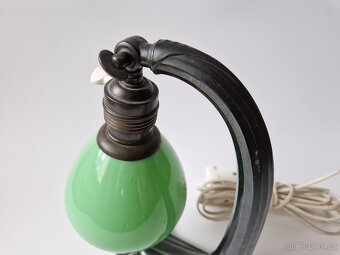 Starožitná zdobená secesní stolní lampička lampa - 5