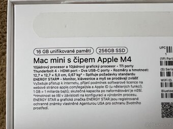 NOVÝ Apple Mac Mini M4 16/256 GB - 5