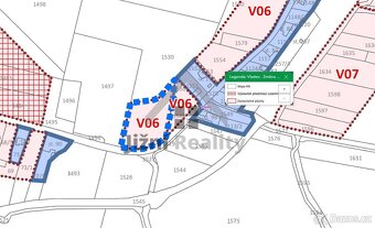 Stavební parcela 1.010 m2 v obci Vlastce - 5
