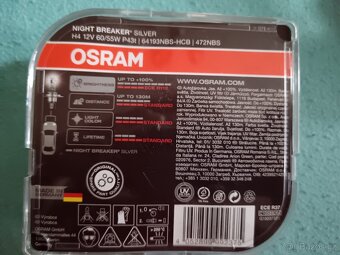 Autožárovka OSRAM NIGHT H4 - 5