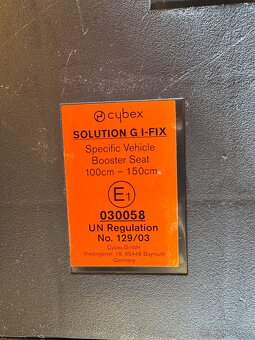 Autosedacka Cybex solution G I-fix - 5