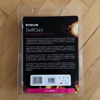 EVOLVEO SwiftCard PCI-Express 2x USB 3.0 Card - 5
