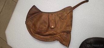 Jawa ČZ Praga atd kožená helma - 5