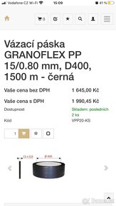 Vázací páska PP 15x0,8 Granoflex - 5