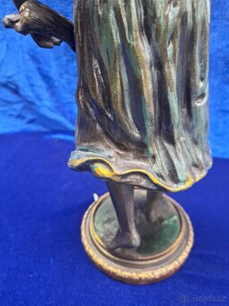 Petrolejová lampa, figurální - 5
