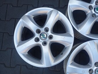 originální alu kola škoda fabia 5x100 r15 - 5
