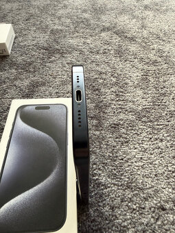 iPhone 15 PRO 128GB - Blue titanium TOP stav - 5