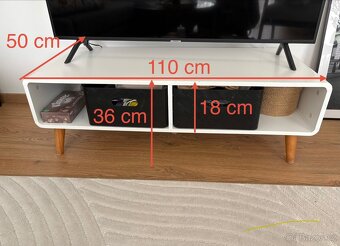 Bílý konferenční/televizní stolek - 5