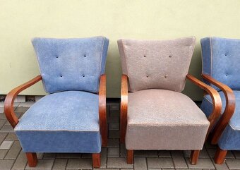 Křesla "ala" Halabala 2ks - 5