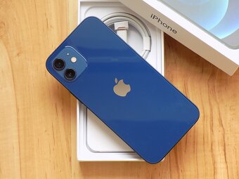 APPLE iPhone 12 64GB Blue - ZÁRUKA - TOP STAV - 100%BATERIE - 5