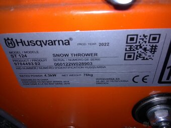 Fréza Husqvarna ST124 - 5