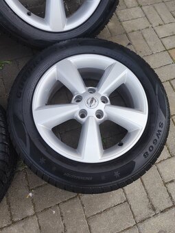 ALU 5x114.3 r17 NISSAN + ZÁNOVNÍ PNEU - 5