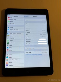 iPad mini 1 32gb wifi Cerny. Ios 9 - 5