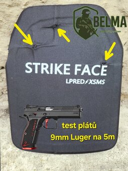 9mm neprůstřelné balistické pláty taktické samopal - 5
