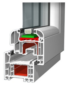 Posuvné balkonové dveře 180 x 200 bílá/antracit - 5