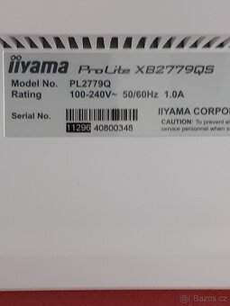 27” LCD Monitor IIYAMA ProLite XB2779QS-W1 - 5