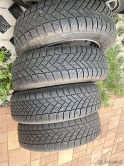 Plechové disky 14” 4x108 a nové zimní pneu 175/65/R14 - 5