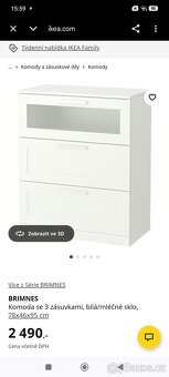 Prodám komodu IKEA BRIMNES - 5