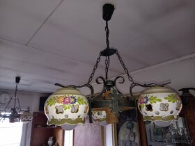2x originální hezký lustr selský styl, chalupa - 5