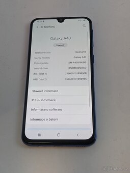Samsung Galaxy a40 4/64gb black. Záruka 6 měsíců. - 5