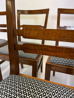 Nádherné prvorepublikové židle po renovaci 6 kusů - 5