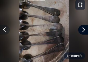 Mix alpaka a lžičky postříbřené. - 5