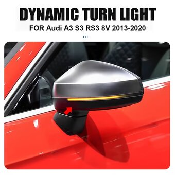 Dynamické blinkry LED pro Audi A3 S3 8V RS3 - 5