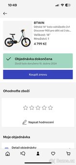 Dětské 14” kolo-odrážedlo 2v1 Discover 900 3-5let - 5