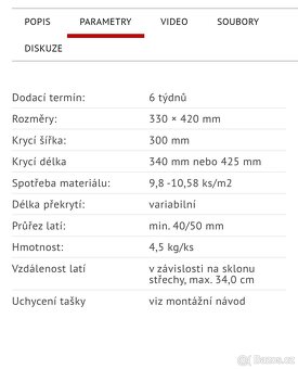 Střešní taška Dunabia antracit - 5